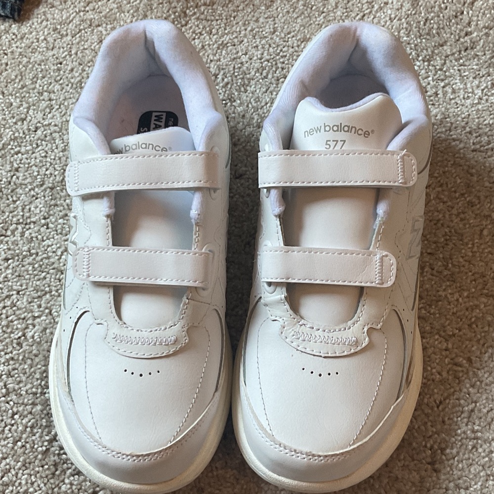 New Balance Women’s White Velcro Sneakers